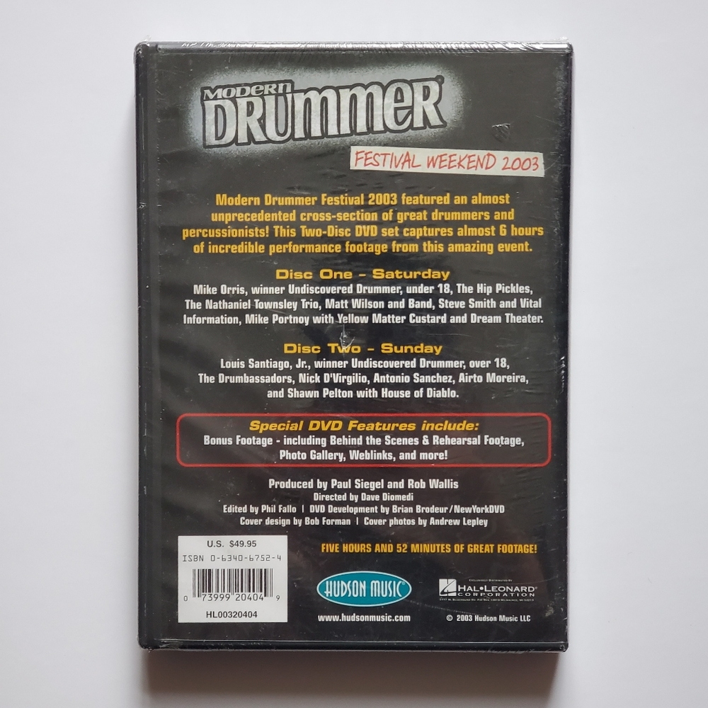Modern Drummer Festival Weekend 2003 - 2 DVD BOX SET Mike Portnoy - Picture 2 of 4
